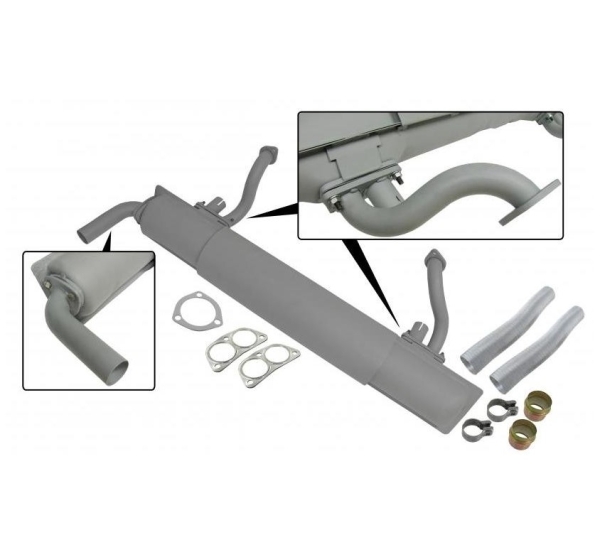 Auspufftopfkit Auspuff VW Typ 3 komplette Auspuffanlage Endtopf 1.6 8.64-7.73